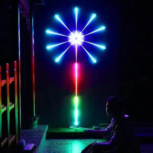 RGB Fireworks LED Strip Light Music Sync Sound Control Dream Meteor Decor Kit
