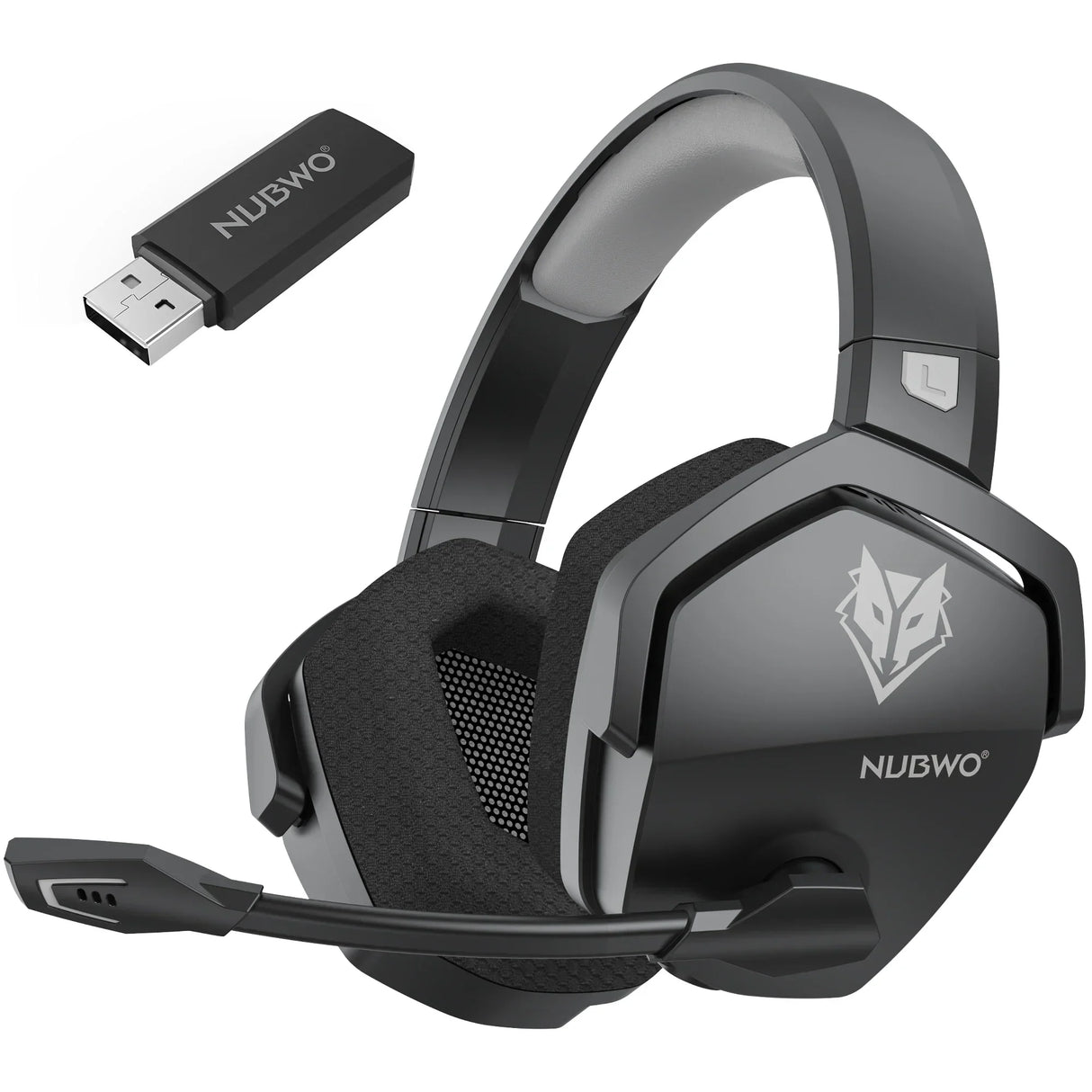 NUBWO G06 Wireless Gaming Headset Bluetooth 5.3 PS5 PC Noise Cancelling