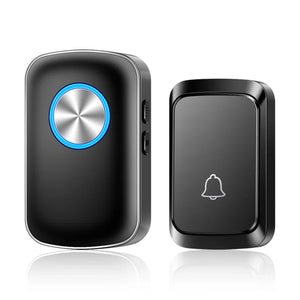 Wireless Smart Doorbell 300M Range Plug In 60 Melodies LED Light Volume Control