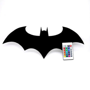 ZK50 Color Changing LED Night Light Bat Wing Wall Lamp Remote Bedside Ambient Light