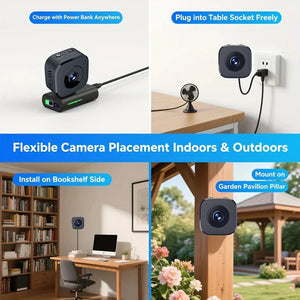 Xiaomi 8K Mini Security Camera Full Color Night Vision WiFi Motion Surveillance