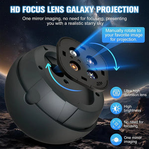 Galaxy Projector Star Projector with 12 Films Nebula Night Light Bedroom Ceiling