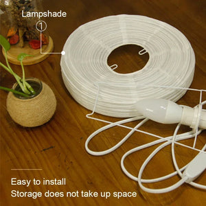Japanese LED Lantern Table Lamp Rice Paper Bedside Light Living Room Bedroom Decor