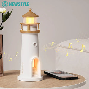 Moon Projection Night Light Lighthouse Lamp Motion Sensor Dimmable Bluetooth Gift