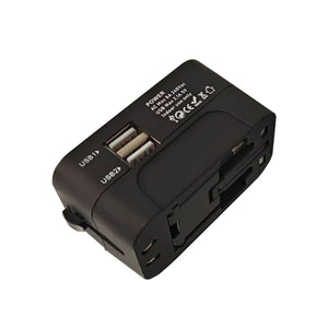 Universal AC Power Adapter EU US Plug Converter Dual USB Travel Charger