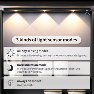 Motion Sensor Light Wireless USB LED Night Light for Under Cabinet Lighting