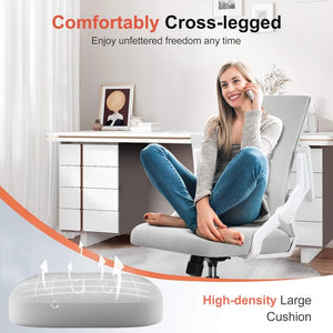 Ergonomic Mesh Office Chair Flip-Up Armrests Lumbar Support Wide Seat