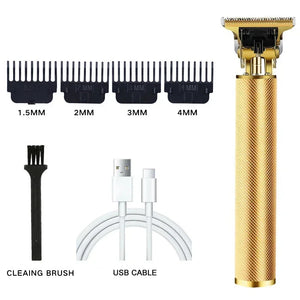 Professional Hair Clipper Beard Trimmer USB Rechargeable Barber Shaver