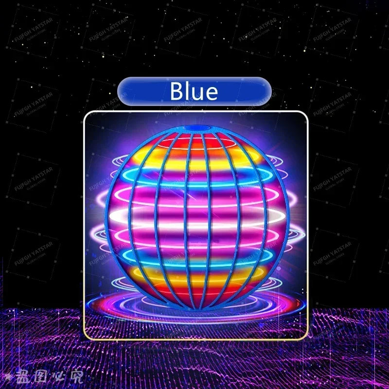 Flying LED Ball Toy for Kids – Hand Controlled 360° Rotating Cosmic Globe