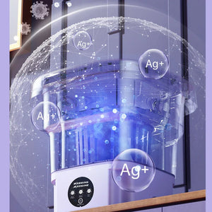 8L Portable Foldable Mini Washing Machine with Spin Dryer for Socks Underwear