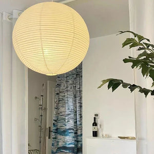 Japanese Noguchi Paper Lantern Pendant Light Sphere Ceiling Lamp for Home Décor