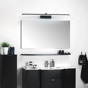 LED Bathroom Mirror Light – Waterproof Wall Lamp for Makeup Vanity in White/Black
