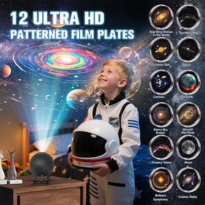 Galaxy Projector Star Projector with 12 Films Nebula Night Light Bedroom Ceiling