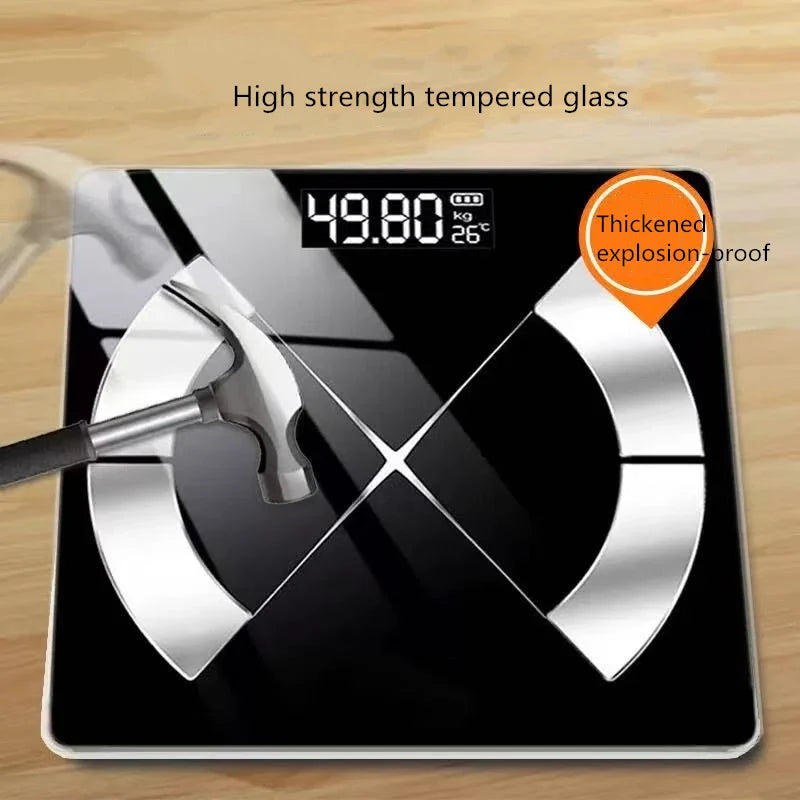 Smart Digital Scale with LED Display – USB Rechargeable Electronic Home Device