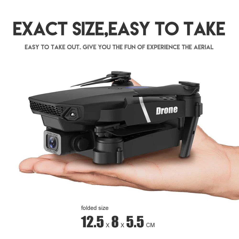 4K WiFi FPV Drone Foldable Quadcopter HD Camera Altitude Hold RC