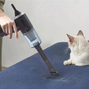 Wireless 120W High Power Vacuum Cleaner Dual Use Home Car Handheld Portable Black