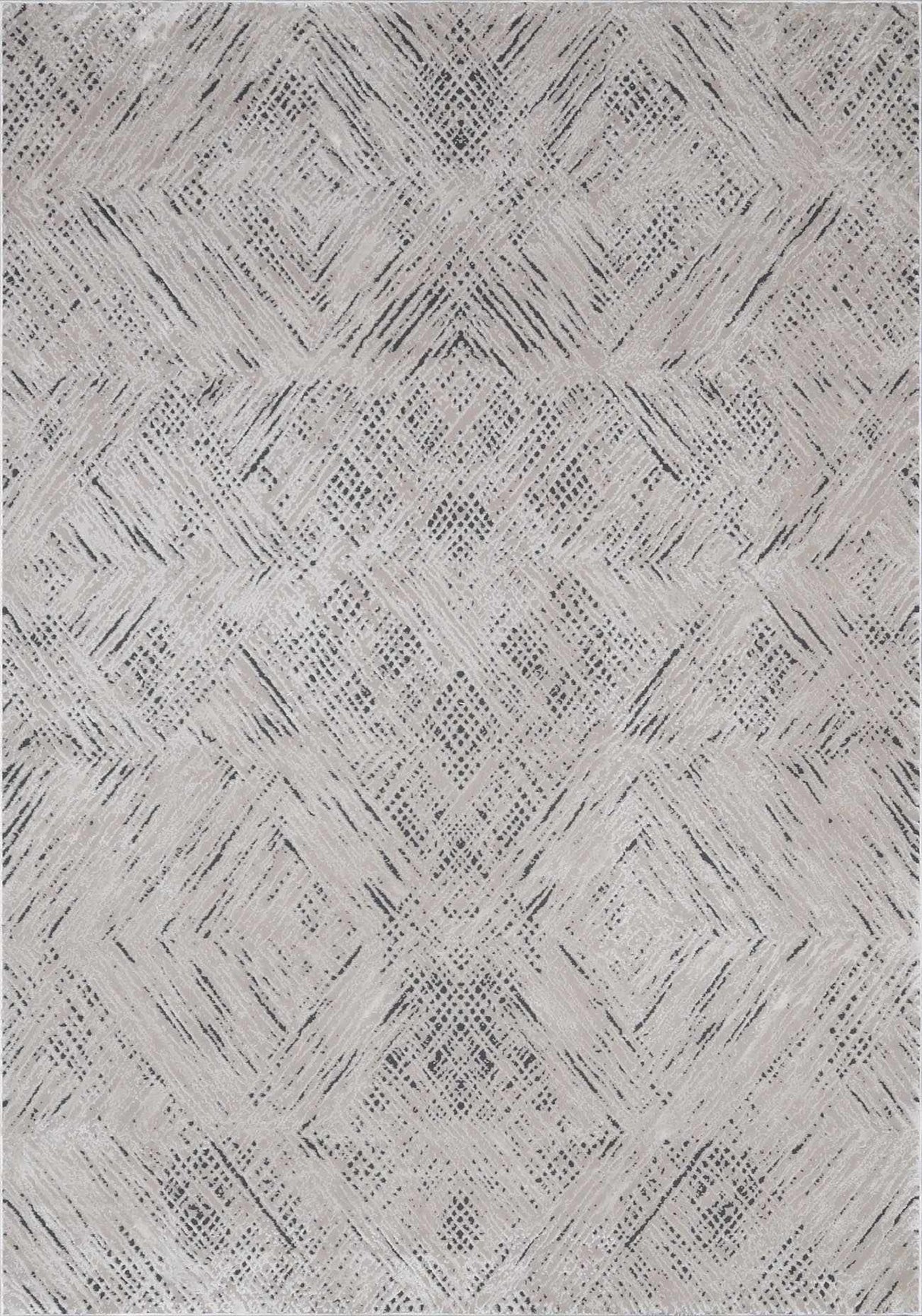 Garza Diamond Textured Washable Rug