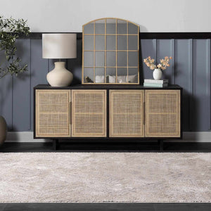 Garza Diamond Textured Washable Rug