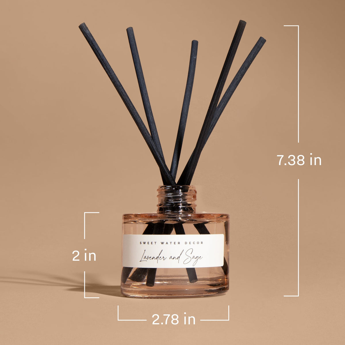 Hello Fall Tinted Glass Jar Reed Diffuser