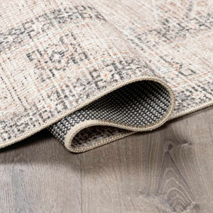 Lila Medallion Brown Area Rug