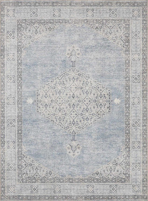 Lila Medallion Denim Area Rug