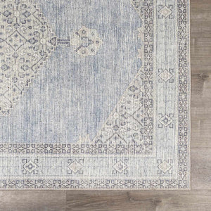 Lila Medallion Denim Area Rug