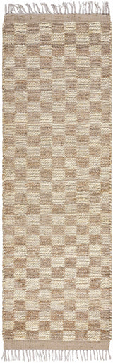 Ionut Checkered Jute Area Rug