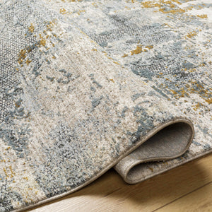 Chaya Textured Abstract Rug with Fringes