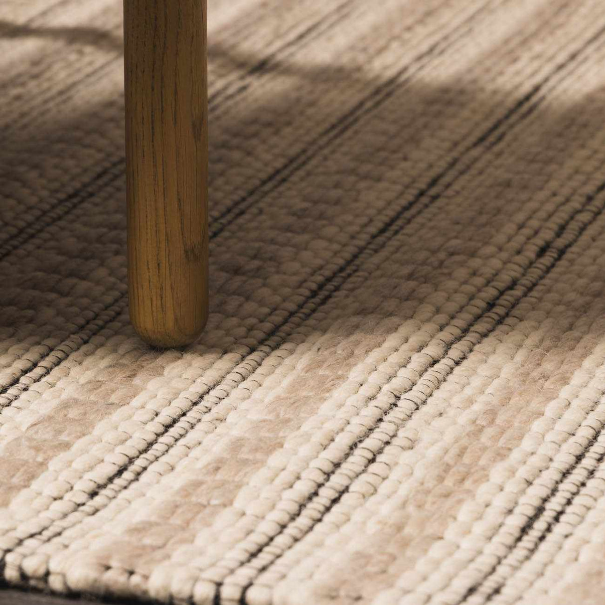 Laleh Cream & Black Area Rug - Clearance