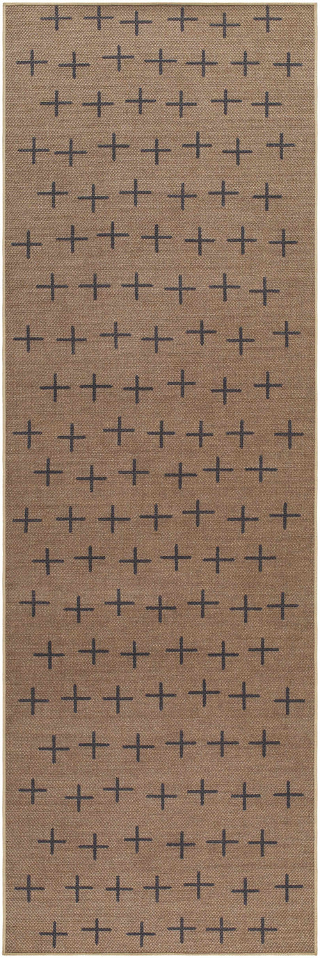 Haimi Black Washable Jutely Rug