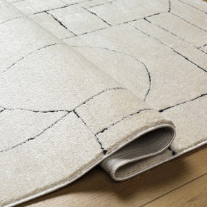 Keats Black & White  Area Rug - Clearance
