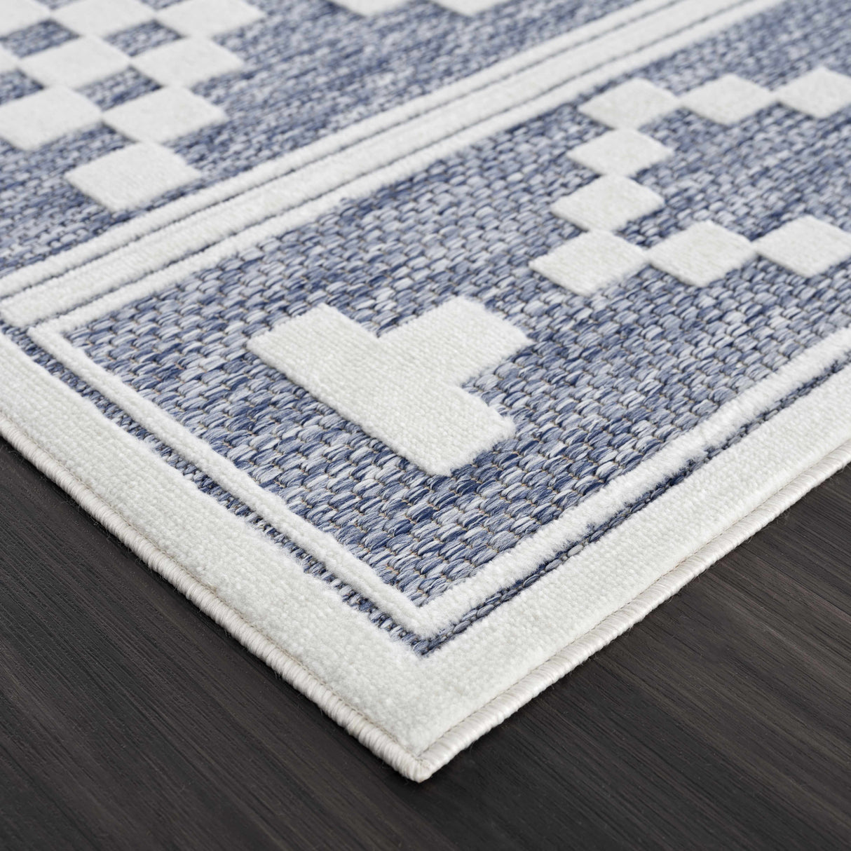 Hiro Blue Outdoor Rug - Clearance
