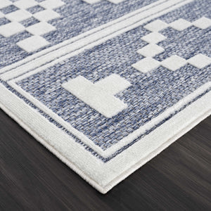 Hiro Blue Outdoor Rug - Clearance