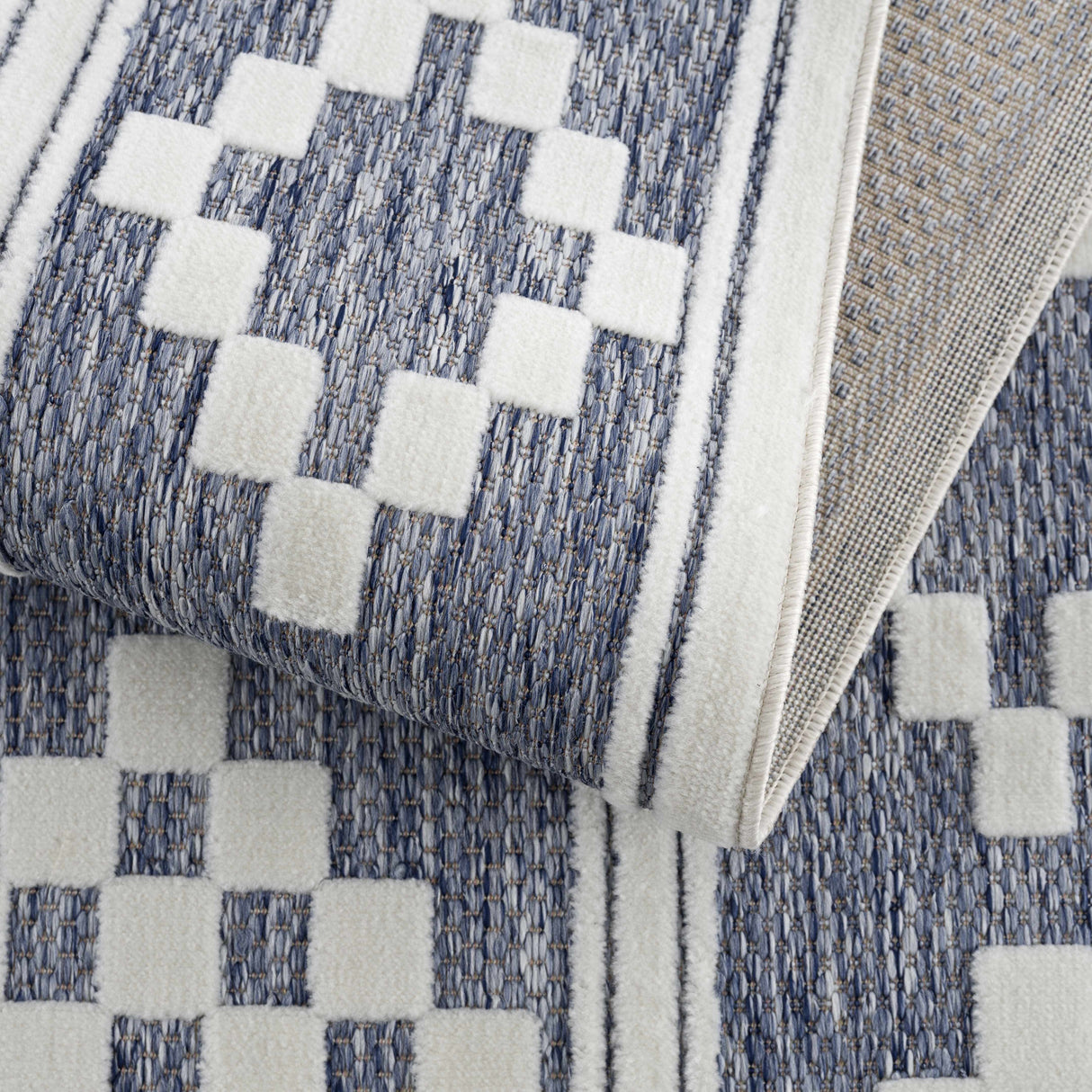Hiro Blue Outdoor Rug - Clearance