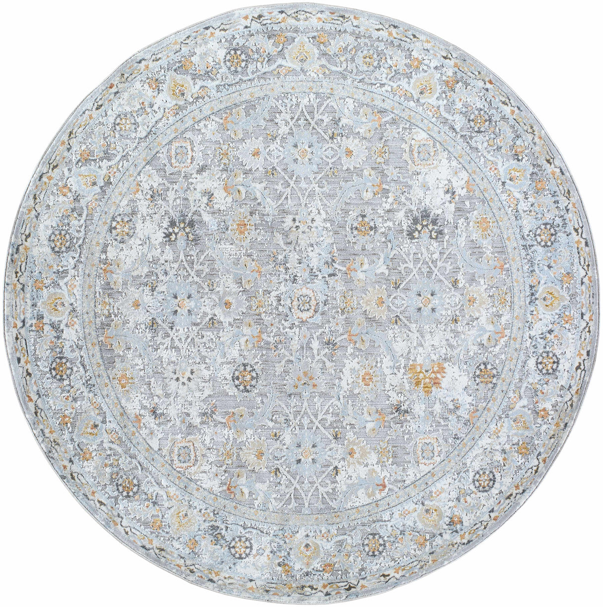 Finn Silver Blue Area Rug