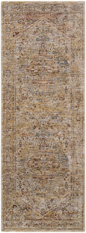 Alois Rust Rich Textured Traditional Rug