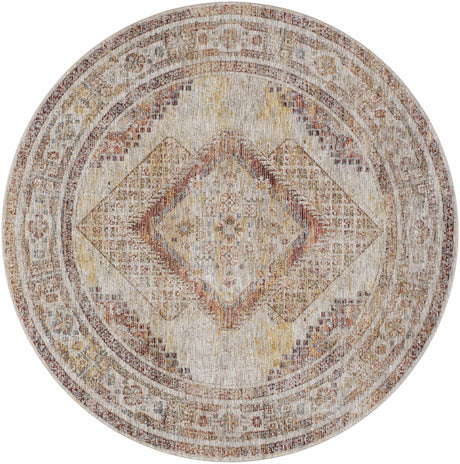 Moya Tan Rich Textured Traditional Rug