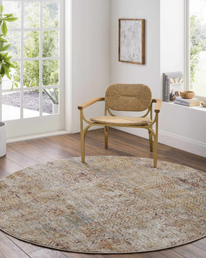Sava Rust Rich Textured Traditional Rug