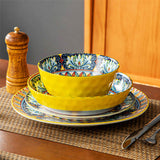 Simi 24 Piece Porcelain Dinnerware Set