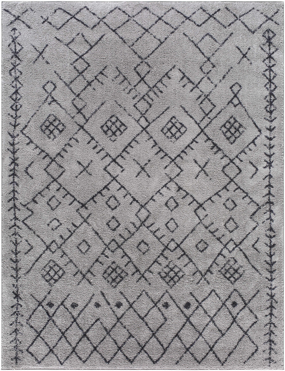Elyes Gray Washable Area Rug - Clearance