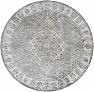 Aurum Blue Washable Area Rug - Clearance