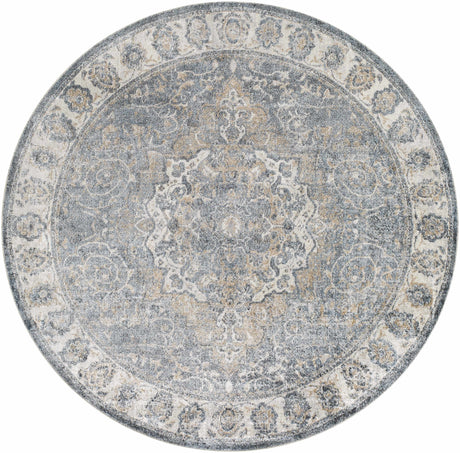 Aurum Blue Washable Area Rug - Clearance