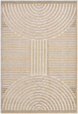 Deron Beige Washable Area Rug