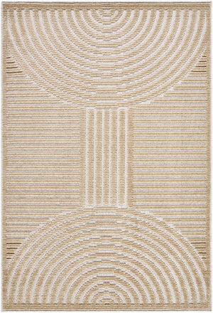 Deron Beige Washable Area Rug