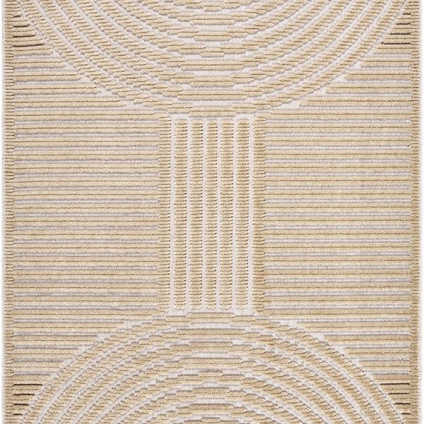 Deron Beige Washable Area Rug
