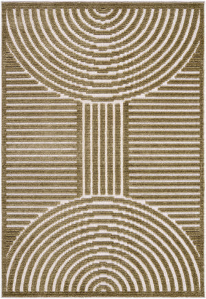 Deron Khaki Washable Area Rug