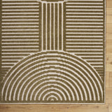 Deron Khaki Washable Area Rug