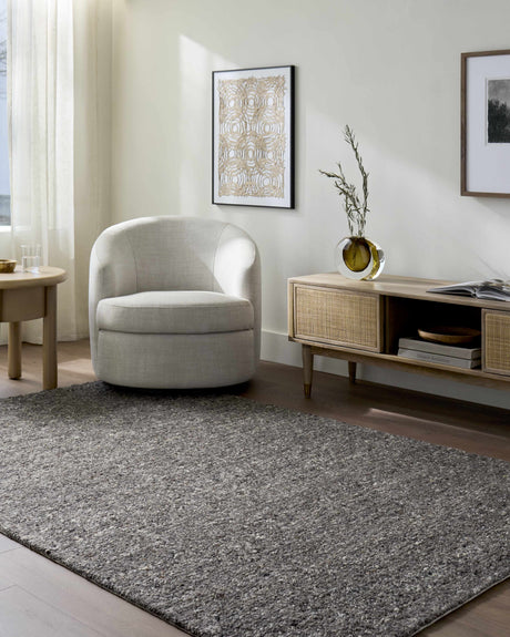 Sevan Black Wool Area Rug
