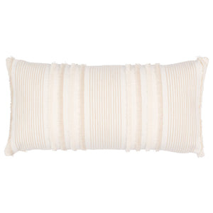 Schumacher Billy Embroidered Pillow Cover in Natural