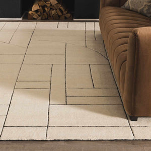 Fusao Rose Cream Area Rug - Clearance